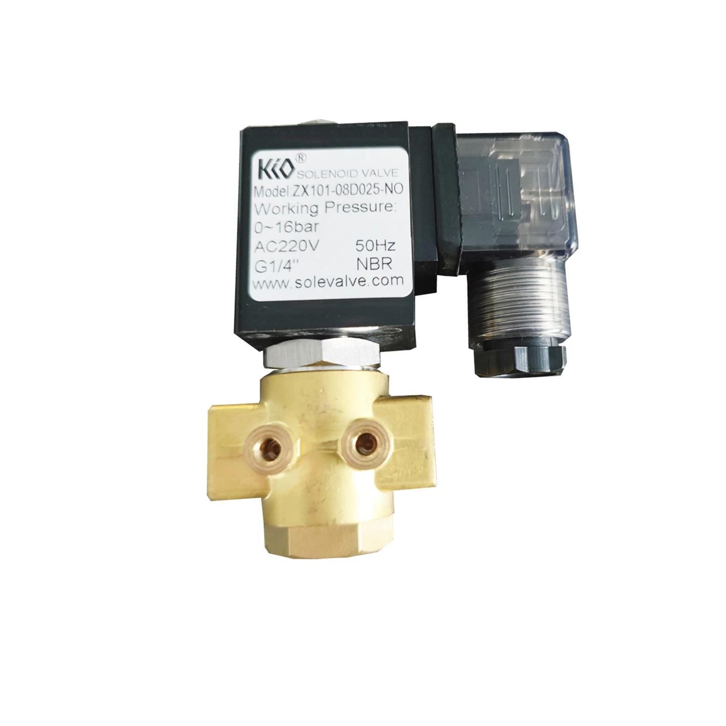 KIO Brass DN1.2-NPT DN1.6-NPT DN2.0-NPT DN2.5-NPT DN3.0-NPT DN4.0-NPT DN5.0-NPT Solenoid Valve